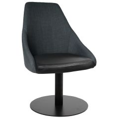 Stockholm Black Steel Disc Chair