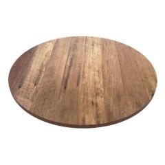 ROUND RECYCLED TIMBER TABLE TOP 24"