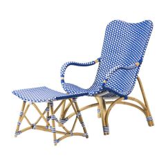 Dot Bamboo Lounge Chair with Ottoman