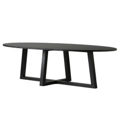 BLACK STAIN TABLE-ASH WOOD