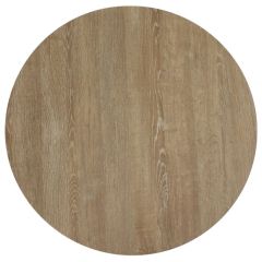 Round Oak Compact Laminate Table Top