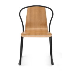 Fullerton Chair-Black Base with Natural Ash Seat