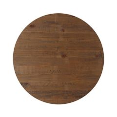 Round Rustic Walnut Wood Table Top