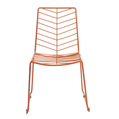 Retro Design Steel Leaf Chair