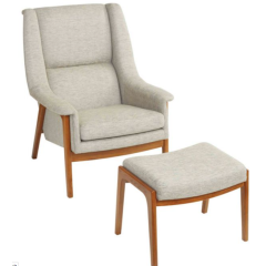 Morris Lounge Chair And Ottoman