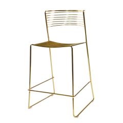 Mica Gold Metal Counter stool