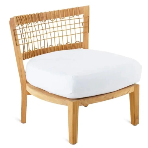 SYNTHESIS LOW LOUNGE CHAIR IN TEAK AND WAPROLACE