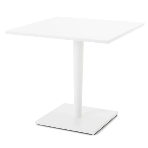 LUCE SQUARE TABLE IN ALUMINIUM WHITE