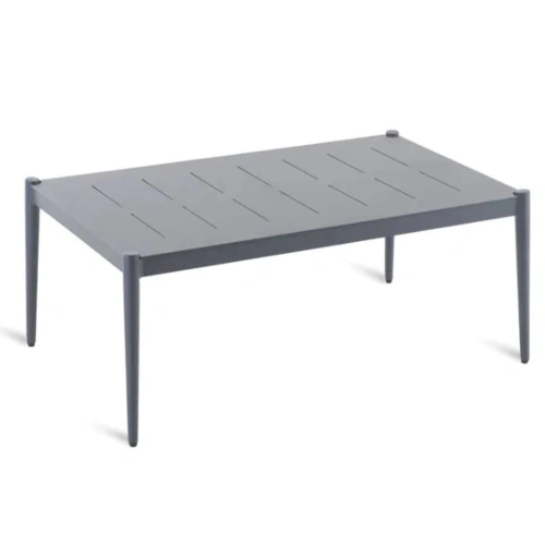 LUCE COFFEE TABLE RECTANGULAR IN ALUMINIUM GRAPHITE