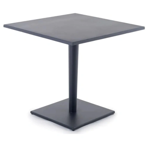 LUCE SQUARE TABLE IN ALUMINIUM GRAPHITE