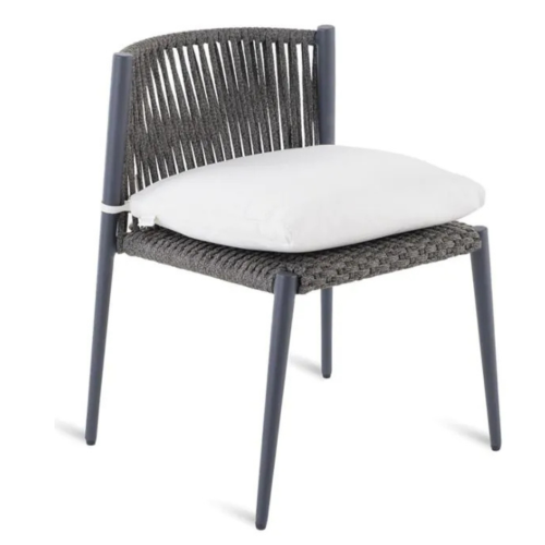 LUCE STACKABLE CHAIR IN ALUMINIUM GRAPHITE