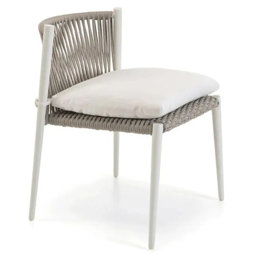 LUCE STACKABLE CHAIR IN ALUMINIUM WHITE