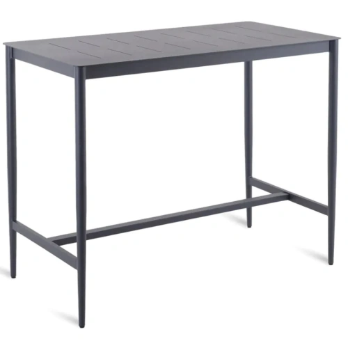 LUCE TALL RECTANGULAR TABLE IN ALUMINIUM GRAPHITE