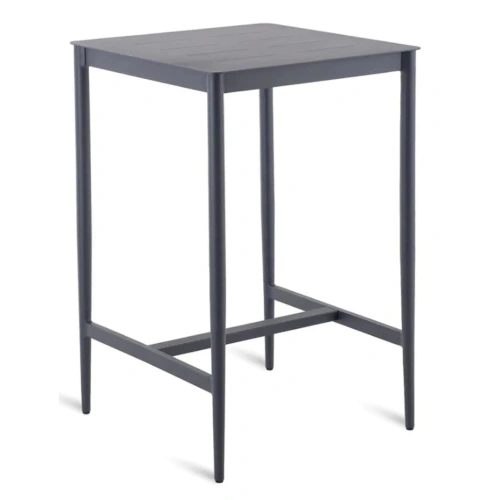 LUCE TALL SQUARE TABLE IN ALUMINIUM GRAPHITE